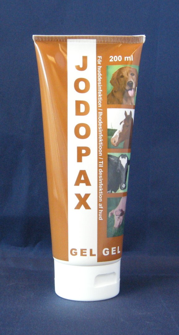 Jodopax, ett välanvänt antiseptikum. 